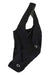 Men's cycling pro bib shorts in black, with bib straps and reflective logo