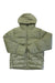The Marmot Men's Guides Down Hoody in light green features 700 fill down, a hood, front zipper, long sleeves, and quilted insulation for hiking warmth. Shown laid flat on a white background.