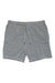 Faherty Men's Whitewater Sweatshort in gray, shown laid flat on a white background, features an elastic waistband and a simple, casual design for a relaxed fit.
