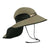 Adventure hat in olive with black mesh side panel and patterned band
