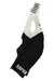A pair of black and white Rapha Mens Pro Team Bib Shorts II - Regular with race-grade chamois, bold RAPHA lettering on the leg, and black stripes on the white shoulder straps.