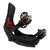 The Womens Burton Lexa X Re:Flex Snowboard Bindings feature black and red accents, dual adjustable straps with silver ratchets, a padded highback, and durable construction—ideal for advanced riders seeking secure attachment.