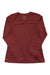 REI womens V-neck baselayer top, long sleeves, red