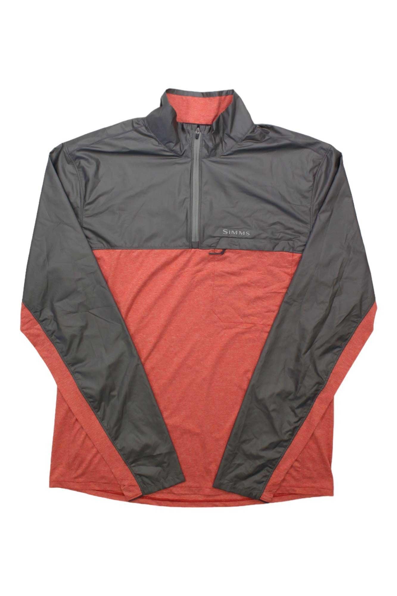Simms Mens SolarFlex Wind Half Zip Shirt Simms