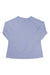 A Free Fly Womens Bamboo Lightweight LS II Top in light purple is laid flat on a white background, ideal as a lightweight bamboo long-sleeve for outdoor adventures.