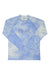 Men's long-sleeve athletic top, light azure with Huk logo on front, crew neck
