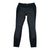 Women's leggings, black with tonal panels, 3/4 length, elastic waistband.