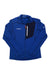 The Mammut Men's Taiss Light ML Jacket in blue features long sleeves, a full front zipper, a black chest pocket with an orange zipper pull, and white Mammut logos—ideal as a technical fleece for skiing and snowsports.