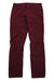 Women's RPS Rock Pants in maroon, featuring straight legs and a button-zip closure, are shown laid flat on a white background.