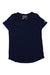 Women’s crew-neck performance T-shirt in deep navy with Ortovox logo at chest