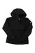 The Helly Hansen Womens Team Aden Jacket is a black waterproof, long-sleeve rain jacket featuring a small HH logo on the left upper arm—stylish and perfect for any forecast.