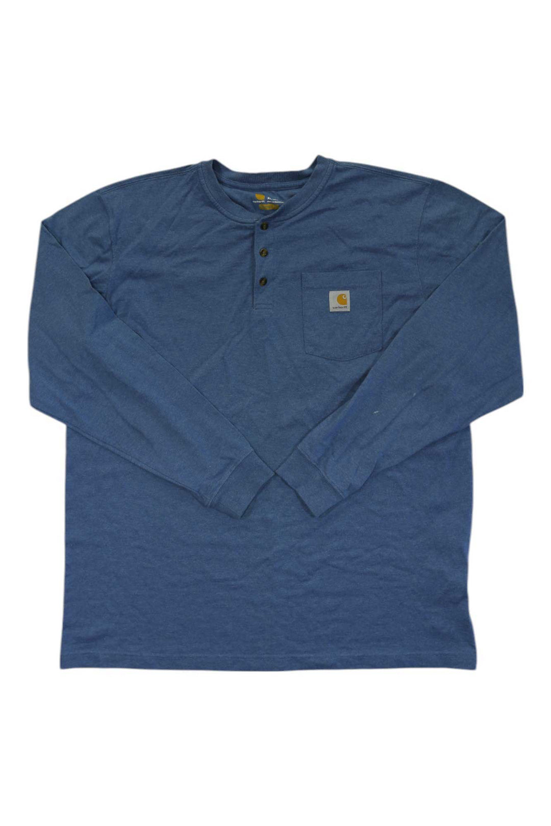 Carhartt Mens Workwear Pocket Long Sleeve Henley Top Carhartt