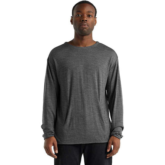 Icebreaker Mens Deice LS Hand Pocket Crewe Icebreaker