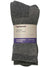 The Terramar Merino Hiker Sock 2 Pack includes two pairs of gray socks with cushioned comfort, compression arch support, and natural antimicrobial properties.