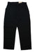 The Carhartt Mens Canvas Work Dungaree Pant in black is laid flat on a white background, showcasing front utility pockets, belt loops, and a button waist closure.