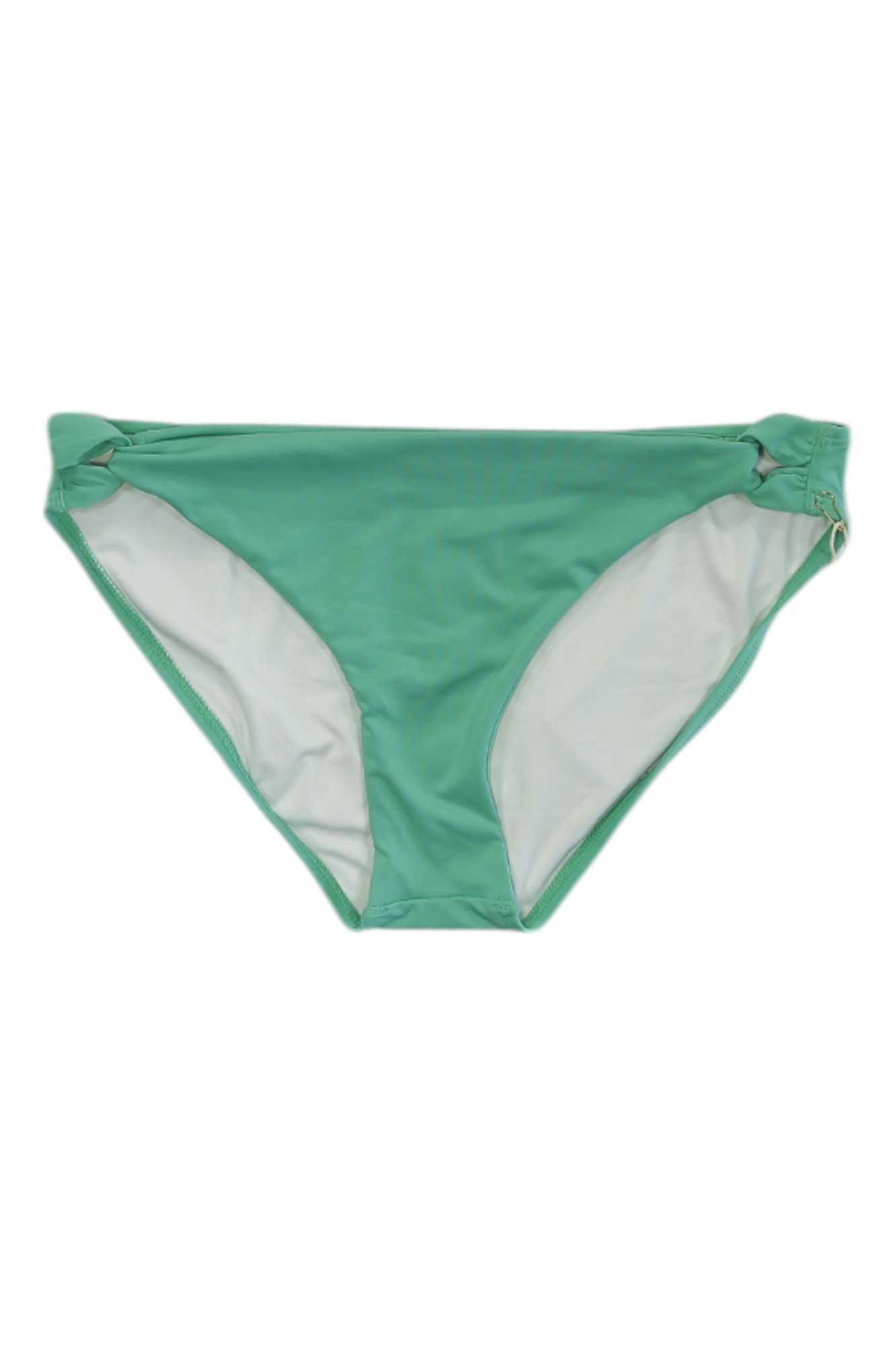 The Carve Designs Womens Laguna Bottom in light green features a simple design with white inner lining, showcased on a plain white background—a stylish swimwear choice for women.
