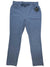 Women's blue outdoor pants with button-and-zip fly and side pockets