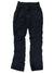 The Women's Aphrodite 2.0 Pants, black hiking pants with quick-drying fabric, an elastic waistband, and side pockets, are displayed flat on a white background.