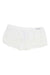 Women’s boy leg brief in solid white, mid-rise waistband with Boody logo