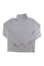 Men's light gray 1/2-zip pullover top with central zipper and long sleeves