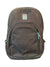 The Dakine Eve 28L Pack - Women's is a dark brown backpack with two zip compartments, a laptop sleeve, light blue zipper pulls, a subtle floral pattern, and a front Dakine logo patch. Shown on a white background.