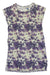The KAVU Womens Somerton Dress is a short-sleeved, purple and white tie-dye viscose dress with a relaxed fit. Laid flat on a white background, its slightly wrinkled look makes it the perfect versatile travel dress for comfort and style.