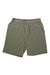Men's 10-inch athletic swim shorts, light olive green with gray waistband