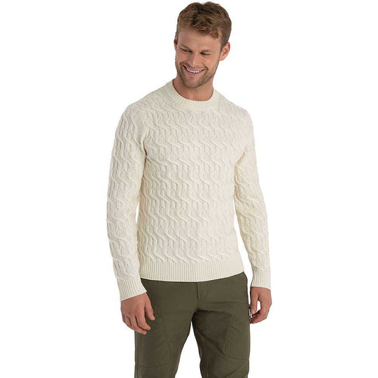 Icebreaker Mens Merino Cable Knit Crewe Sweater