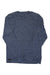 Saucony Peregrine merino long-sleeve top, blue heather crew neck with chest logo