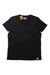 Women's lightweight V-neck T-shirt, black, relaxed fit, short sleeves