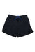 The Black Diamond Men's Sprint 7 Inch Short, black with a blue drawstring, is quick drying and ideal for trail running, shown laid flat on a white background.