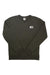 The North Face Mens Heritage Patch Crew is an olive green sweatshirt with long sleeves, ribbed cuffs, and a logo patch on the left chest—perfect for daily comfort and classic style.