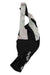 Men's cycling pro bib shorts in light gray and black, with bib straps