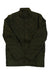 Men's olive quilted Chelsea jacket with stand collar and full button-front