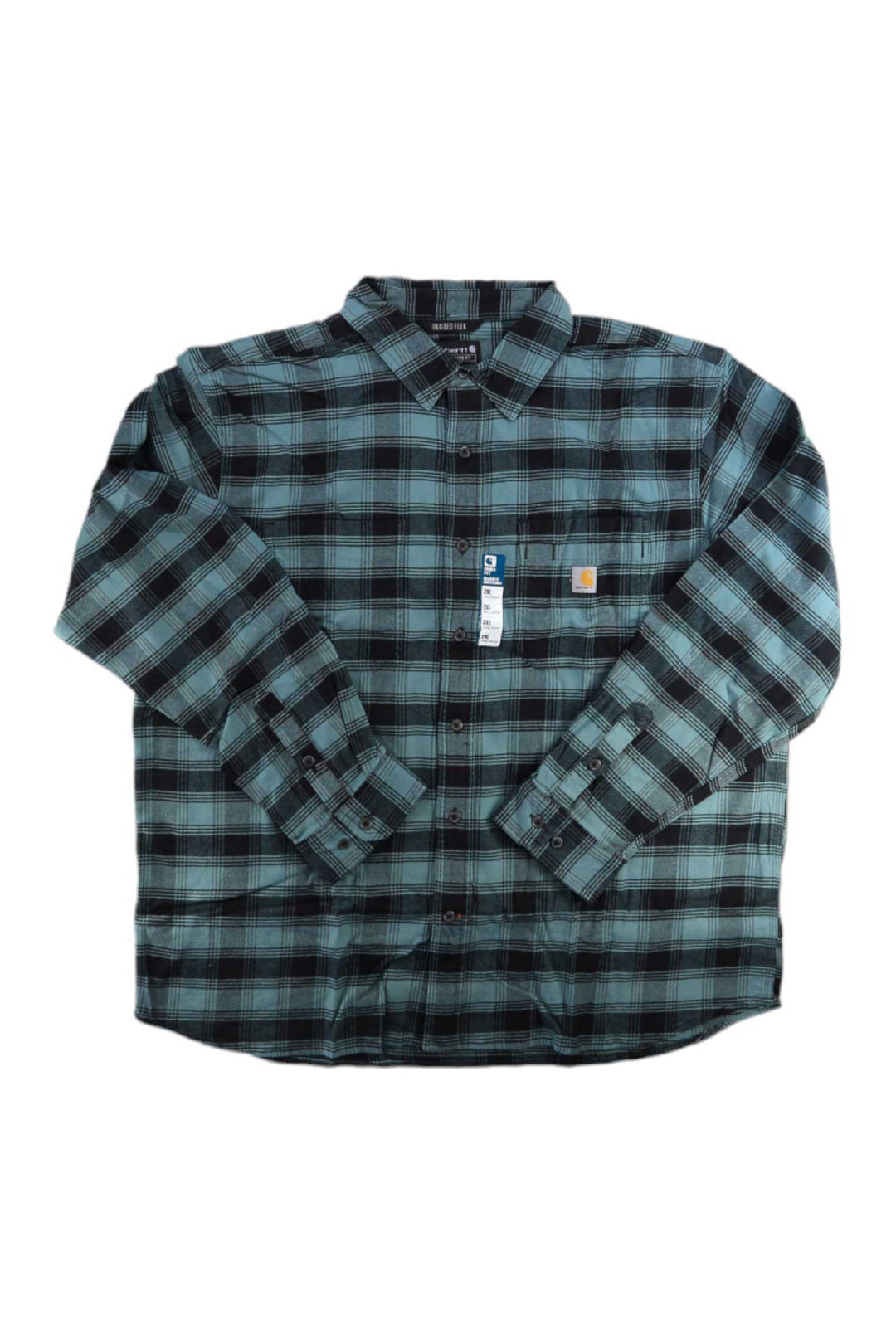 Carhartt Mens Rugged Flex Relaxed Fit Midweight Flannel LS Plaid Shirt Carhartt
