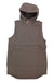 The Indyeva Womens Cangur Hoodie is a sleeveless gray vest with a half-zip front and a large front pocket, shown flat on a white background—ideal as a casual women’s hoodie.
