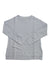 The Tasc Womens Riverwalk Lightweight French Terry Sweatshirt in light gray is shown laid flat on a white background. Its simple design features ribbed cuffs and hem, and it's made from organic cotton for everyday comfort.