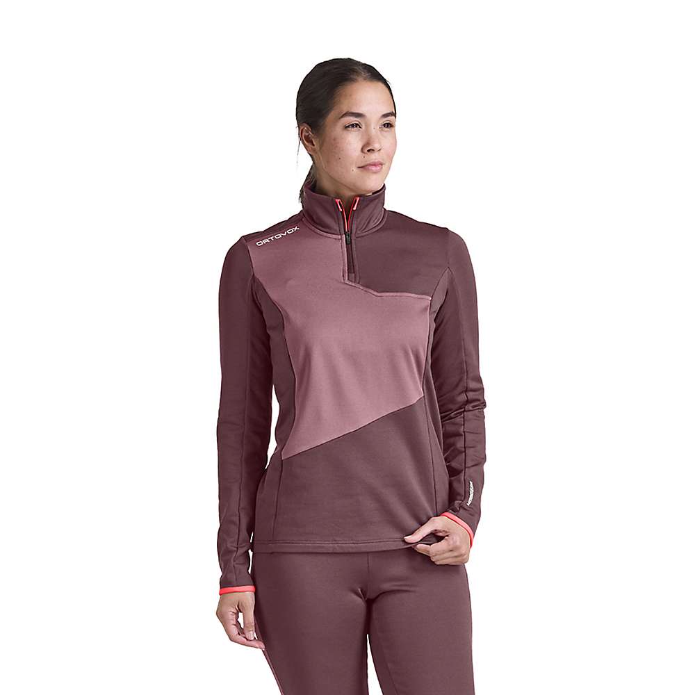 Ortovox Womens Fleece Light Zip Neck Pullover Ortovox
