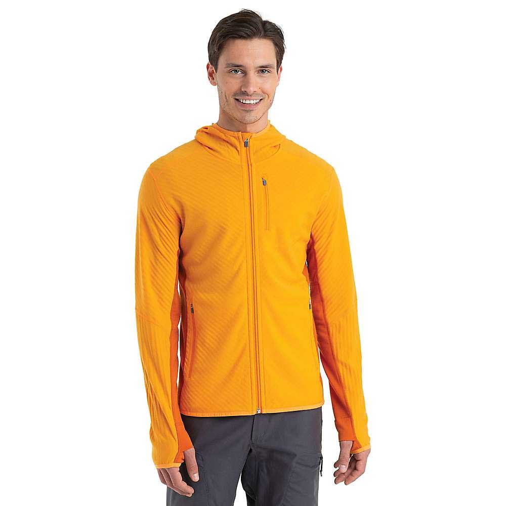 Icebreaker Mens Descender LS Zip Hood Icebreaker