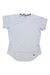 The Outdoor Research Womens Argon SS Tee is a plain white short-sleeve hiking shirt with sun-protective, moisture-wicking fabric, a round neckline, and an OR logo on the bottom left hem. It is shown laid flat on a white background.