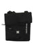 The Sherpani Womens Pica Cross Body Bag is a black crossbody made from recycled materials, with a front zipper pocket, small white flower logo, and a sherpani tag on the zipper pull.