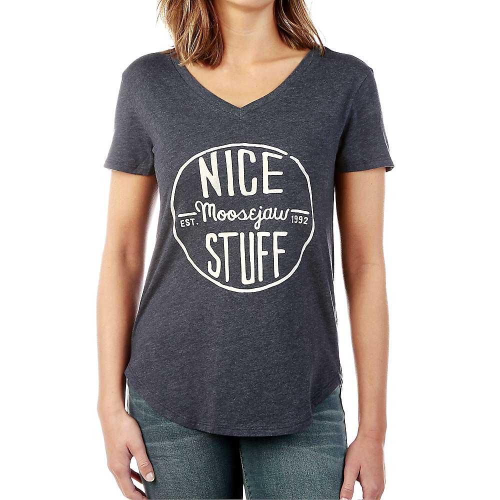 Moosejaw Womens Steak and Eggs Flowy V-Neck SS Tee Moosejaw