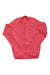 A Rapha Mens Long Sleeve Core Jersey in bright pink, featuring a front zipper and subtle chest branding, is displayed flat on a white background. This cycling jersey offers moisture-wicking performance.