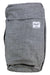 Heather-gray duffle bag with front patch pocket and Herschel logo label