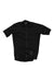 The Rapha Pro Team Training Jersey is a black, short-sleeved, high-performance cycling jersey with a full front zip, subtle left sleeve branding, and tone-on-tone lower right stripes—designed for riders who demand quality.
