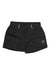 The La Sportiva Womens Damen Shorts Escape Short features an elastic waistband, two front pockets, a small white mountain logo on the left leg, and two reflective vertical stripes near the waistband for outdoor adventures.