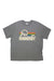 Men's short-sleeve T-shirt, heather gray, front outdoor mountain logo graphic