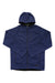 Sherpa Namgyal blue full-zip hoodie with hood, zip front, and kangaroo pocket