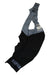 A pair of black and gray Rapha Mens Pro Team Bib Shorts II - Regular with RAPHA branding on the leg, striped shoulder straps, and a race-grade chamois for superior comfort during intense rides.