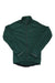 Men's dark green thermal cycling jersey with full front zip and stand collar